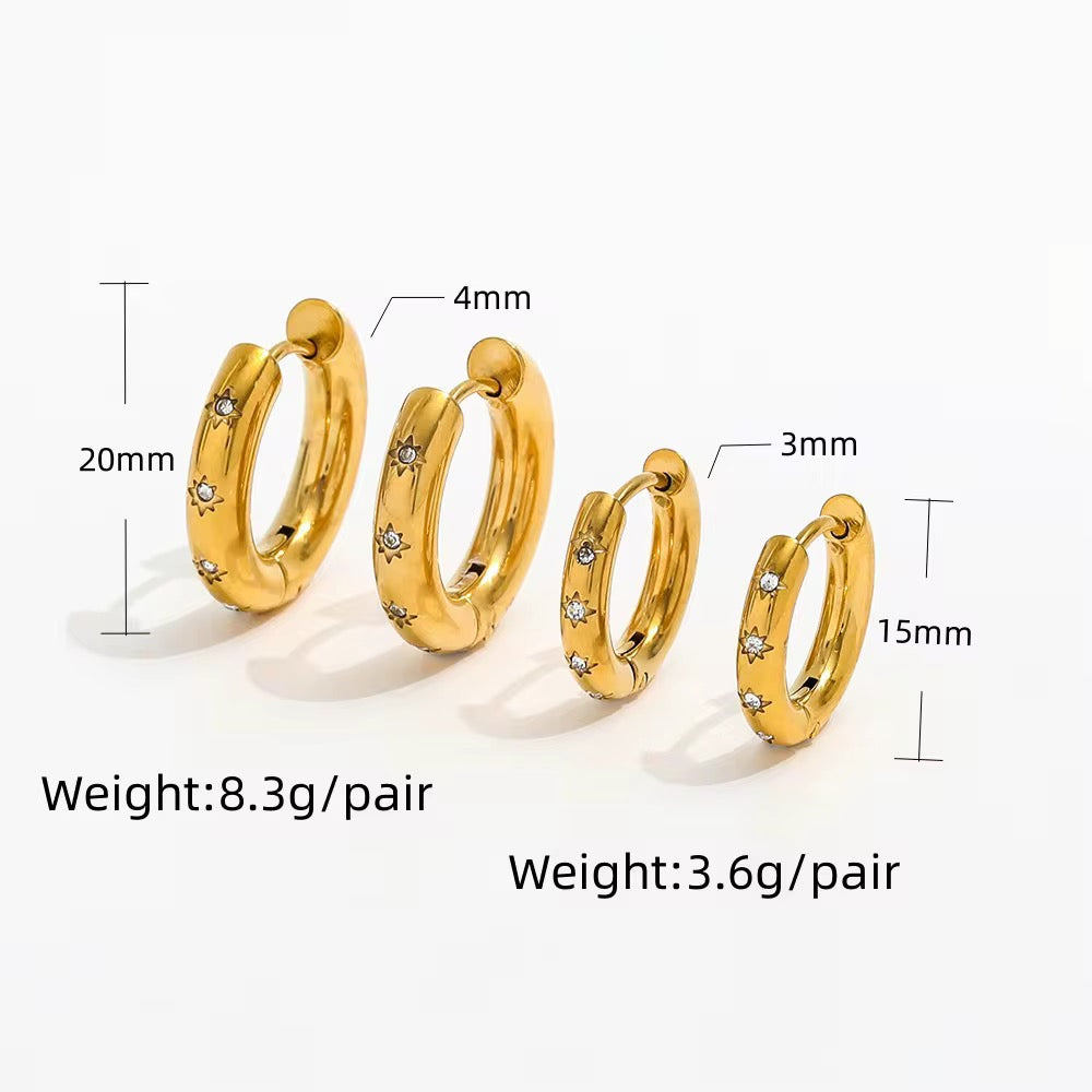 Angie hoop earrings