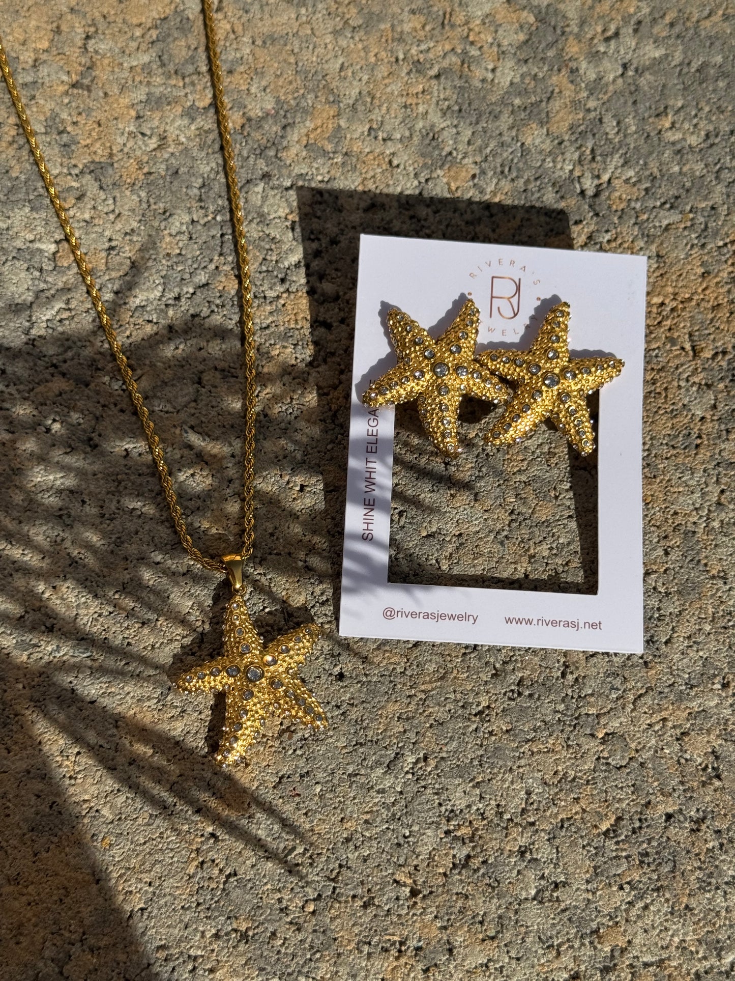 Set Estrella Marina (collar y aretes)